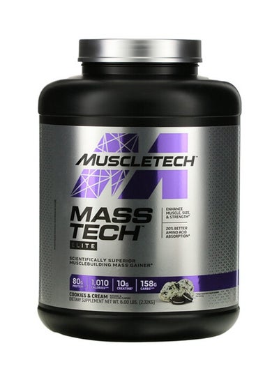 Buy MuscleTech Mass Tech Elite Cookies and Cream 6lbs US (RB) in Saudi Arabia