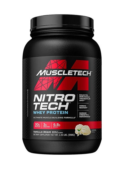 اشتري كريمة الفانيليا من MuscleTech Nitro Tech 2.2 رطل أمريكي (RB) في السعودية