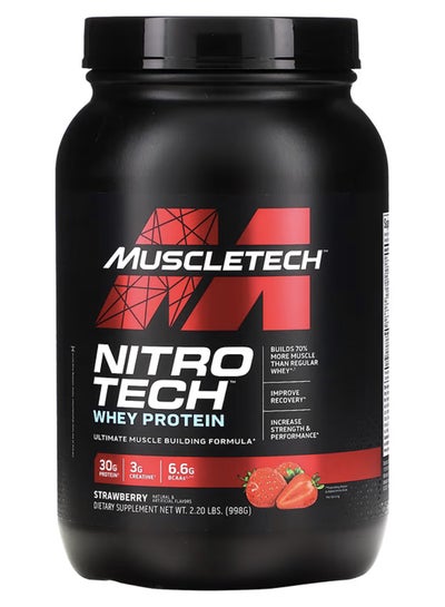 اشتري MuscleTech Nitro Tech Strawberry 2.2lbs US (RB) في السعودية