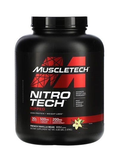 Buy MuscleTech Nitro Tech Ripped French Vanilla Bean 4lbs US (RB) in Saudi Arabia