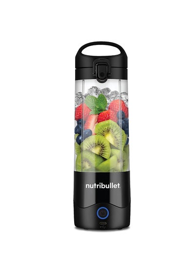 Buy NutriBullet Portable Blender With Handled Sip Lid, 475 ml 70 W NB-PB475K Black in Egypt