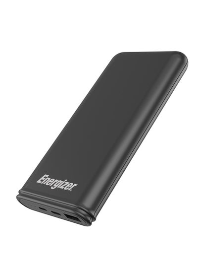 اشتري 10000 mAh 10000 mAh Max 2.1A Rapid Charging Power Bank With Dual Outputs - Type-C And USB-A, Dual Inputs, Micro-USB And Type-C Black في الامارات