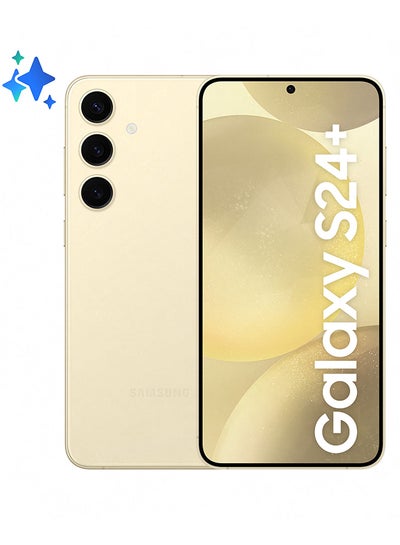 اشتري Galaxy S24 Plus Dual SIM Amber Yellow 12GB RAM 512GB 5G - Middle East Version في السعودية
