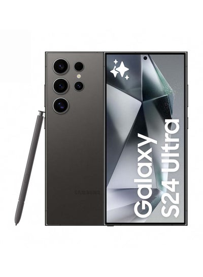 اشتري Galaxy S24 Ultra Dual SIM Titanium Black 12GB RAM 256GB 5G - Middle East Version في مصر