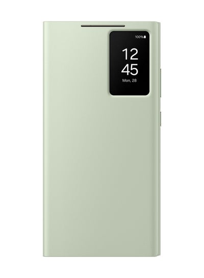 Buy Galaxy S24 Ultra Smart View Wallet Case Light Green in UAE