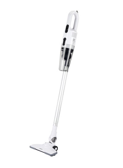 Buy Rechargeable Cordless 2 IN 1 Handheld Stick Vacuum Cleaner with Powerful Suction 30mins Runtime High Efficiency Filtration system 600 W KNVC6577 White in UAE