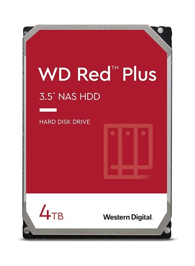 Buy Red Plus 4TB SATA 6Gb/s 3.5" NAS Hard Disk Drive, 5400 RPM Class, 256MB Cache, 3D Active Balance Plus, Up to 180 TB/yr Workload Rate, NASware Firmware for Compatibility 4 TB in Saudi Arabia