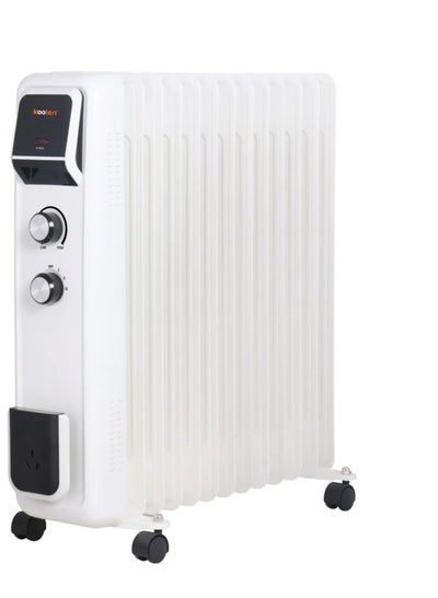 Buy Oil Heater 13 Fins 2500 W 807102047 White in Saudi Arabia