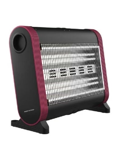 Buy Electric Heater Two Tubes 1600 W 807102049 Black/Red in Saudi Arabia