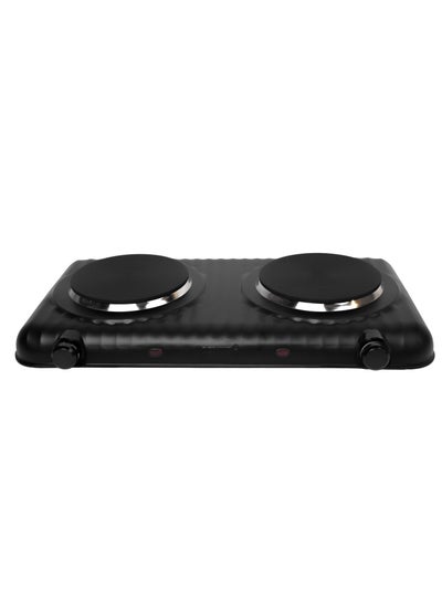 اشتري Dual Electric Stove 5 Heat Levels With Safety System 2000 W RE-4-061 Black في السعودية