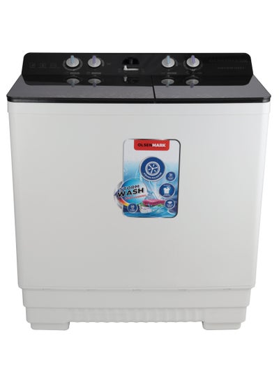 Buy Twin Tub Semi Automatic Washing Machine 15 kg 580 W OMSWM1686YS White/Grey in Saudi Arabia