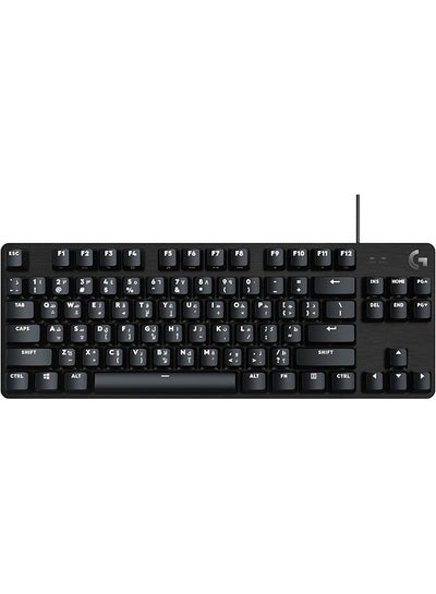 اشتري Logitech G413 TKL SE Mechanical Gaming Keyboard - Compact Backlit Keyboard with Tactile Mechanical Switches, Anti-Ghosting, Compatible with Windows, macOS, AR Keyboard - Black Aluminium في الامارات