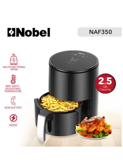 اشتري Multifunctional Air Fryer With 6 Preset Programs, Overheat Prevention, Digital Touch With 1-60 Min Timer 2.5 L 1200 W NAF350 Black في الامارات