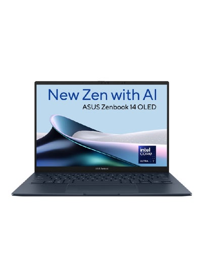 اشتري Zenbook Laptop With 14-inch OLED Display, Intel Core Ultra 7-155H Processor/16GB RAM/1TB SSD/Intel Arc Graphics/Windows 11/ English/Arabic Ponder Blue في مصر
