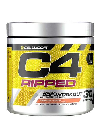 Buy C4 Ripped Pre Workout Tropical Punch 30 Servings in UAE