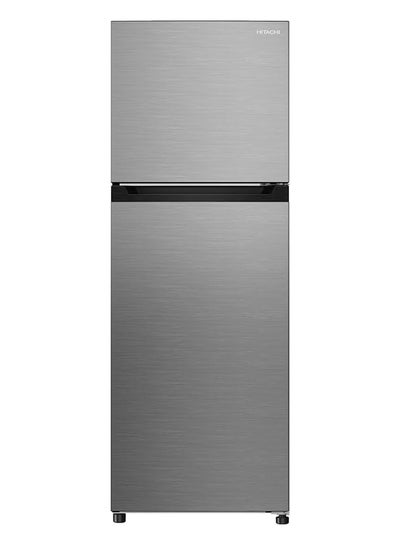 Buy 330L Gross & 240L Net Capacity, Top Mount Double Door Refrigerator, No Frost Fridge Freezer, High Power Inverter Compressor, Movable Twist Ice Tray, Tempered Glass Shelves HRTN5255MFXAE Inox in Saudi Arabia