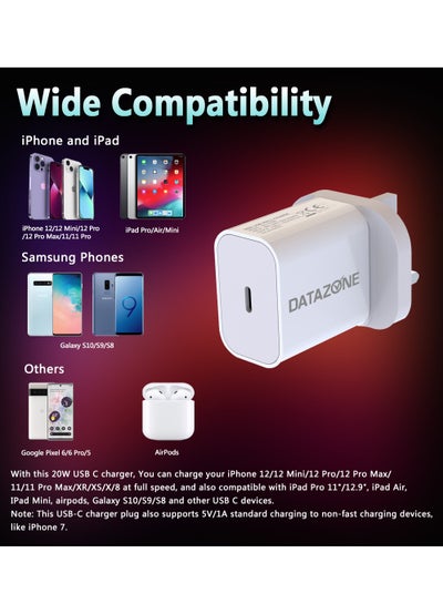 Buy Wall Charge Usb Type C/PD 20W USB C Wall Charger 20W in Saudi Arabia