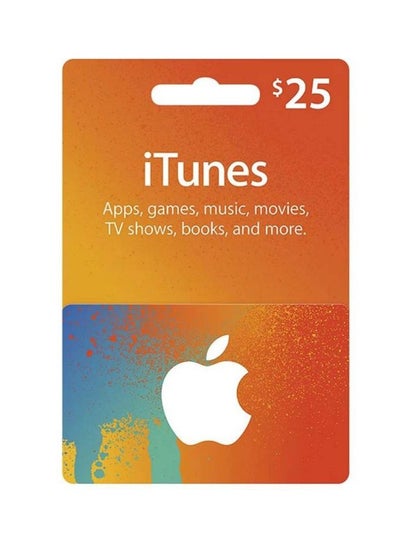 Buy iTunes Gift Card Voucher 25 USD Multicolour in Egypt