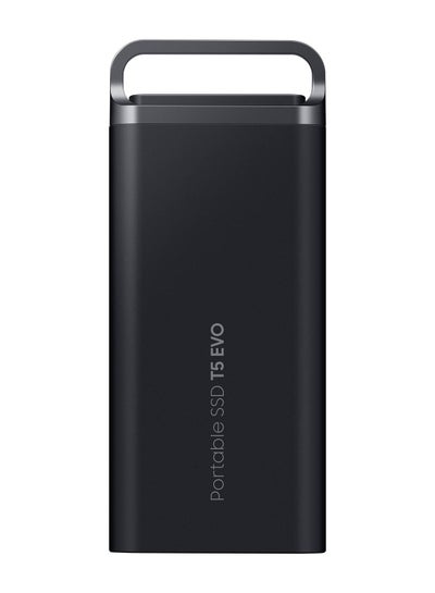 Buy T5 EVO 8TB USB 3.2 Gen 1 Portable External SSD, Up to 460 MB/s Data Transfer Rate, Rubber Skin Design, AES 256-Bit Hardware Encryption, Integrated Hook - Black | MU-PH8T0S/WW 8 TB in UAE