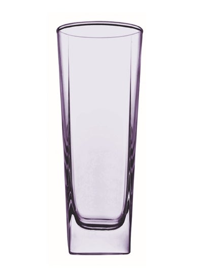 Buy Pasabahce, set of 6 pieces, curry model, purple glass, capacity 30.5 cl clear 30.5cm in Egypt