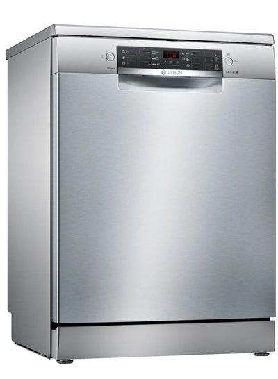 Buy Series 4, free-standing dishwasher, 12 persons, 60 cm, inox 9.5 L SMS46JI01V Silver in Egypt