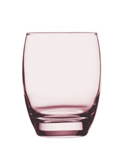 Buy Pasabahce, set of 6 pieces, Barrel model, pink color glass cup, capacity 34 cl clear 34cm in Egypt