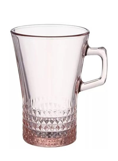 اشتري Pasabahce, set of 6 pieces, cover model mug, pink color clear 250cm في مصر