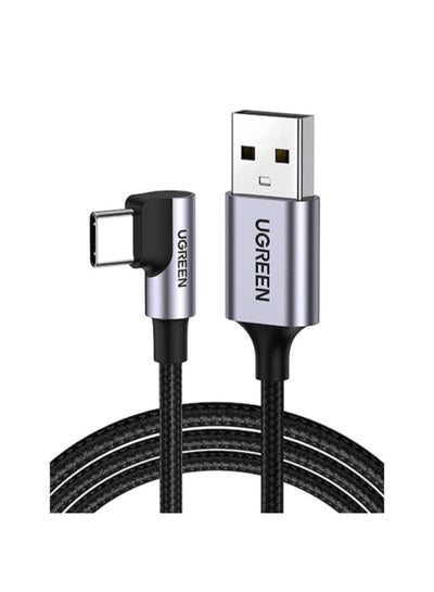 اشتري UGreen 70255 Angled USB-C Male To USB2.0 A Male 3A Data Cable Black في مصر