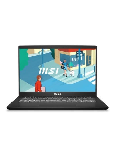 Buy Modern14  Laptop With 14-inch Full HD IPS Display, Intel Core i7-1255U Processor/16GB RAM/512GB SSD/Windows 11/Intel Iris Xe Graphics/ English/Arabic Black in Saudi Arabia
