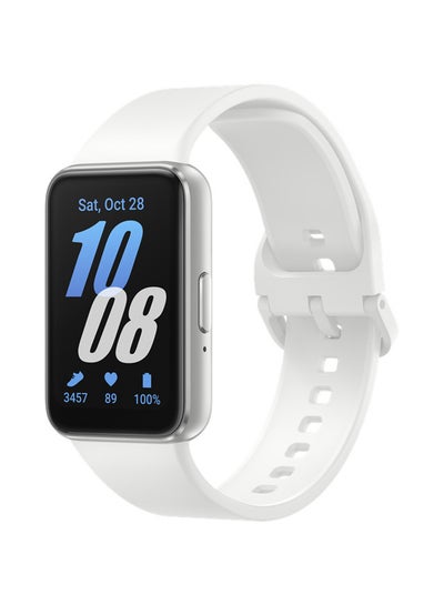 Buy Fit 3 Smartwatch Amoled Display, Accelerometer, Barometer, Gyro Sensor, Optical Heart Rate Sensor, Light Sensor Silver in UAE