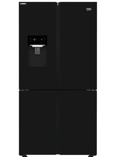 Buy Beko No-Frost Refrigerator, 4 Doors, 565 Liters - GNE134626BH Black in Egypt