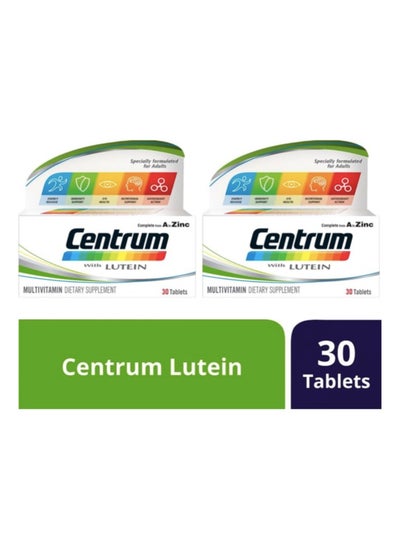 Buy Centrum Pack Of 2 Lutein 60 Tablets (30 x 2) in Saudi Arabia