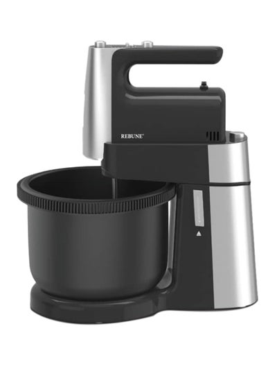 اشتري Stand Mixer And Egg Beater 400 W RE-2-146 Black/Silver في السعودية