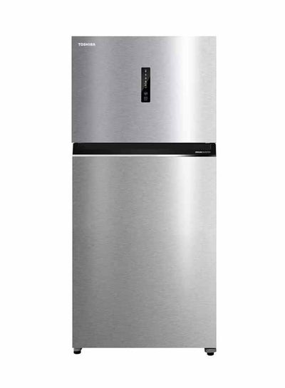 Buy Refrigerator 13.8 Cuft Freezer 5.8 Cuft 319 L GR-RT730WE-PMU(04) Stainless Steel in Saudi Arabia