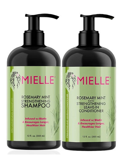 Buy Rosemary Mint Hair Strengthening Set - Shampoo And Conditioner 355ml 710ml in Saudi Arabia