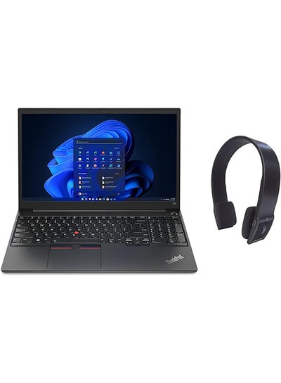 اشتري ThinkPad E15 Gen 4 Business Laptop With 15.6-Inch FHD Display, Core i7-1255u Processor/16GB RAM/512GB SSD/Intel Iris Xe Graphics/Windows 11 Pro With Free WIRLESS Bluetooth Headset English Black في الامارات