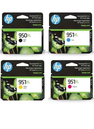 اشتري 950XL/951XL Ink Value Pack For Officejet Pro 251dw, 276dw, 8100, 8600, 8610, 8620, 8630 Printer Black,Cyan,Magenta,Yellow في الامارات