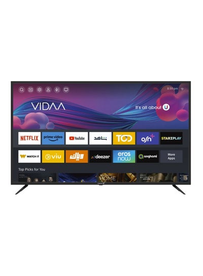 اشتري 70 Inch 4K UHD VIDAA OS Smart TV With Voice Remote And Wall Mount Bracket E70EPVD1100 Black في الامارات