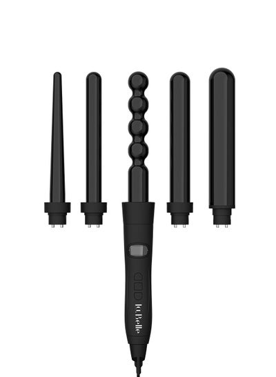 اشتري Curly Pro Hair Curler With Five Different Styles Black في السعودية