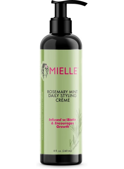 اشتري Organics Rosemary Mint Daily Styling Cream, Infused With Biotin And Encourages Longer, Healthier Hair, Miracle Repair For Dry And Damaged, Curl Definition, Moisture And Great Hair Hold  8Oz 240ml في الامارات