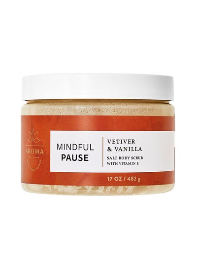 اشتري Vetiver Vanilla Salt Body Scrub Clear 482ml في الامارات