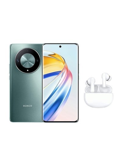 Buy X9b Dual SIM Emerald Green 12GB RAM 256GB 5G With Honor Choice Earbuds X5 in Saudi Arabia