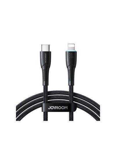 اشتري JOYROOM SA32-CL3 Starry Series 30W Fast Charging Data Cable (Type-C To Lightning) 1M Black في مصر