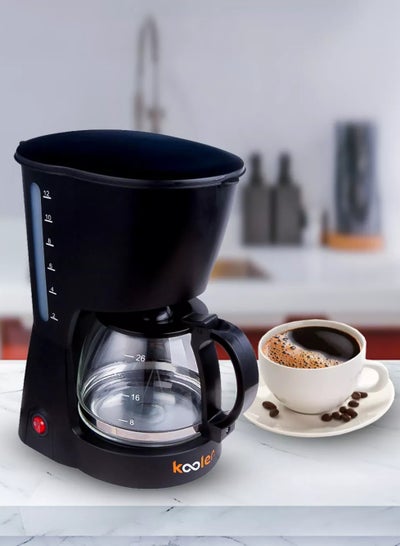 Buy Coffee Maker With Filter 1 L 750 W 800100008 Black in Saudi Arabia