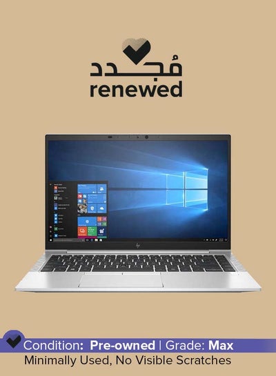 اشتري Renewed - Elitebook 840 G7 Laptop With 14-Inch FHD Display,Intel Core i7/Quad Core/10th Generation/16GB DDR4 RAM/512 GB SSD/Windows 10 Pro English Silver في الامارات