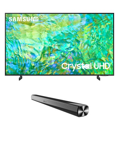 Buy Smart TV Crystal UHD 4K CU8000 65 Inch 2023 Processor Airslim Dynamic Crystal Color With Soundbar 65CU8000+TH-N322B Titan Gray in UAE