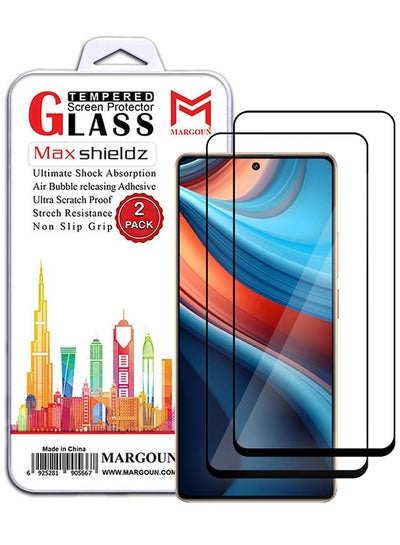 Buy 2 Pack For Xiaomi Redmi Note 13R Pro Screen Protector 9H Hardness Scratch Resistance Screen Protector Touch Sensitive Case Friendly Tempered Glass Film Clear in UAE