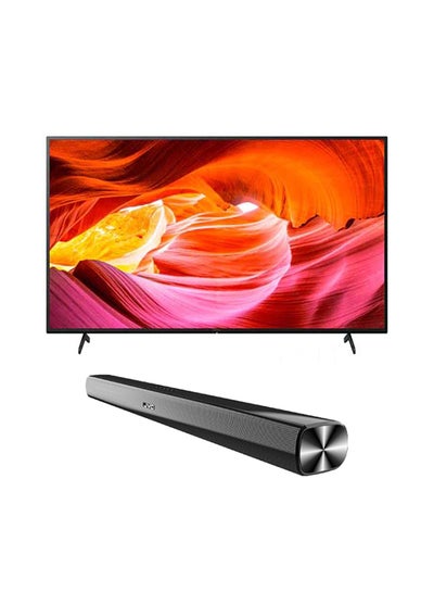 Buy 55 Inch 4K HDR Google TV With A Billion Colors And Dolby Audio-2022 Model With JVC Soundbar KD-55X75K   +TH-N322B Black in UAE