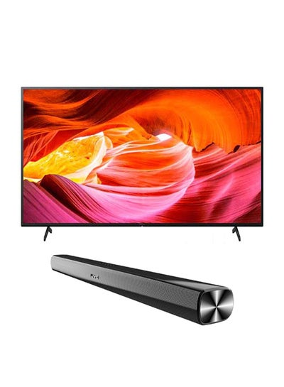Buy 65 Inch 4K HDR Google TV With A Billion Colors And Dolby Audio-2022 Model With JVC Soundbar KD-65X75K   +TH-N322B Black in UAE