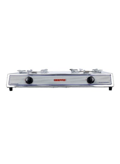 Buy Stainless steel Gas Cooker With 2 Cast Iron Burners / Electroplated Frying Pan Support / Low Gas Consumption And Efficient Auto Ignition System For Burners / LPG Stove GK5605N Multicolor in Saudi Arabia